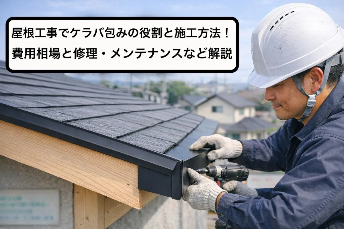 屋根工事でケラバ包みの役割と施工方法！費用相場と修理・メンテナンスなど解説
