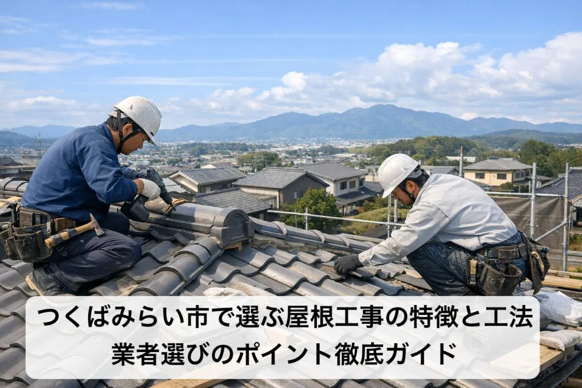 つくばみらい市で選ぶ屋根工事の特徴と工法｜業者選びのポイント徹底ガイド