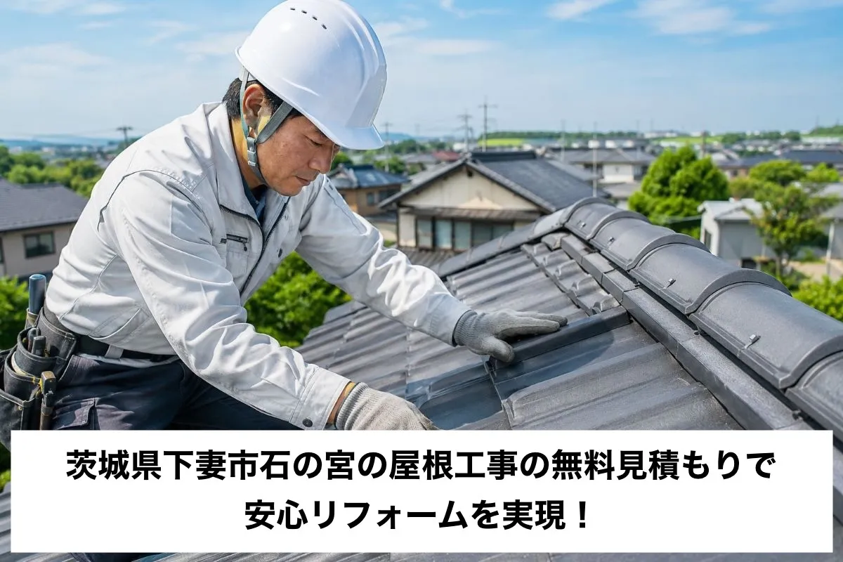 茨城県下妻市石の宮の屋根工事の無料見積もりで安心リフォームを実現！