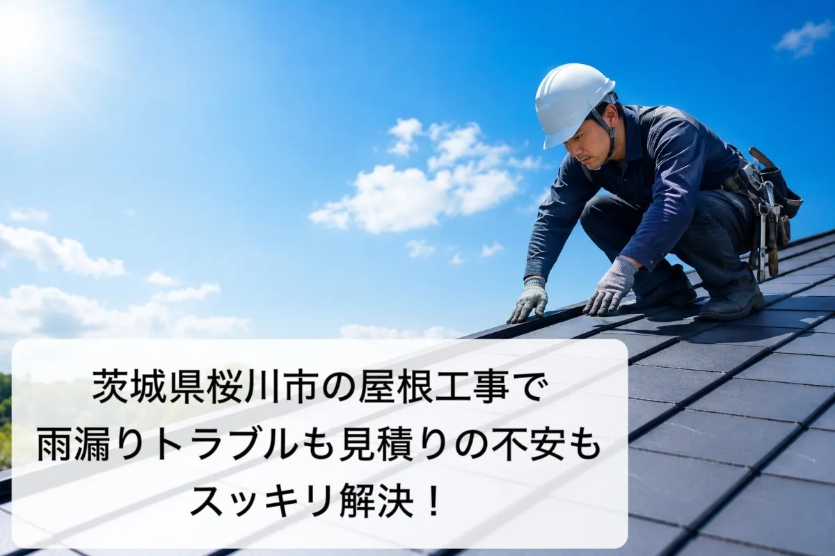茨城県桜川市の屋根工事で雨漏りトラブルも見積りの不安もスッキリ解決!